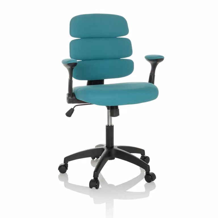 Silla giratoria para niños Kid Ergolino B de hjh OFFICE en color azul y tela