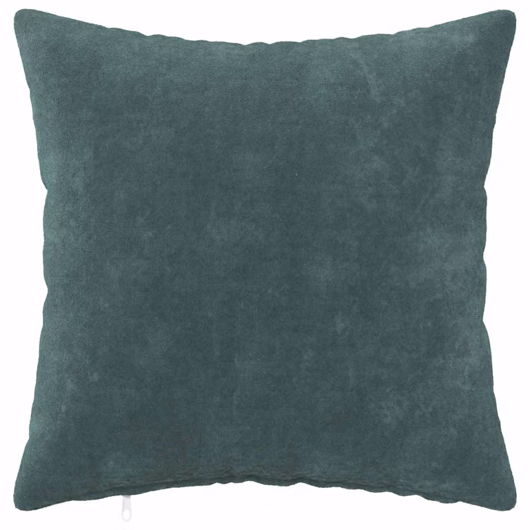 Set de 2 fundas de almohada vidaXL HEERLEN de microfibra, color azul mar, 30 x 30 cm