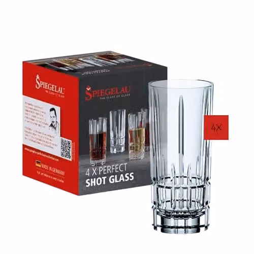 Juego de 4 vasos de chupito Spiegelau & Nachtmann Perfect Serve 4500170 de cristal transparente de 55 ml