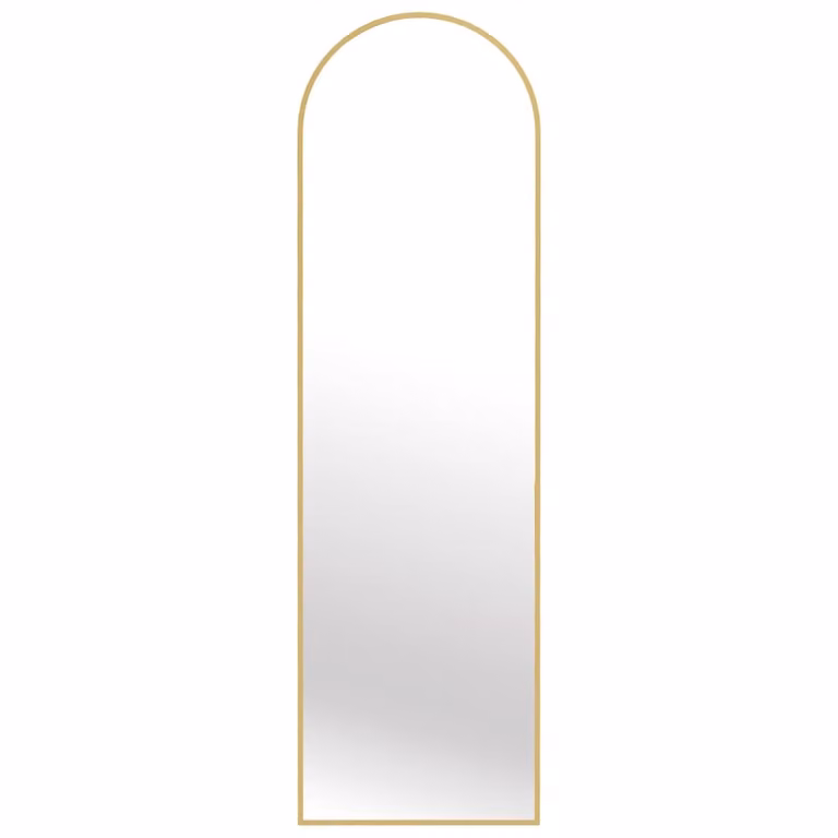 Espejo de cuerpo entero Songmics de diseño moderno con marco de metal dorado, An/P/Al: 40 x 150 cm