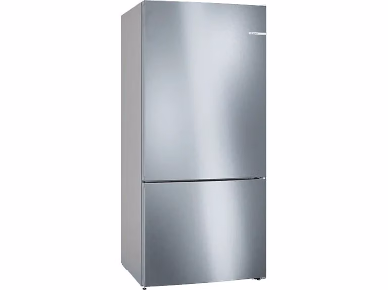 Frigorífico combinado Bosch No Frost con capacidad de 631 l, color plata y acabado en acero inoxidable, modelo KGN86VIEA con iluminación LED y conexión WiFi