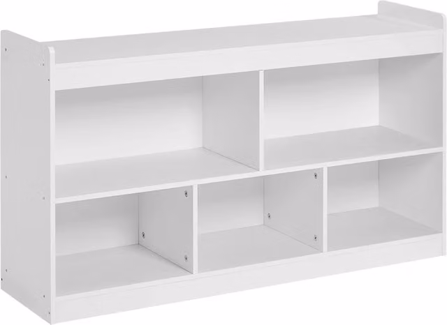 Estantería infantil Songmics de color blanco para dormitorio o salón, An/P/Al: 112,2 x 30 x 65 cm