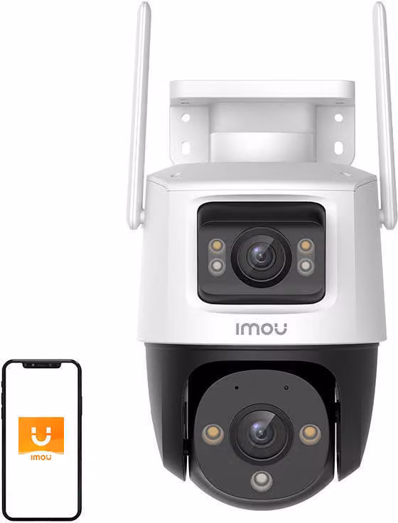 Cámara de vigilancia exterior Imou WiFi con Smart App, color blanco