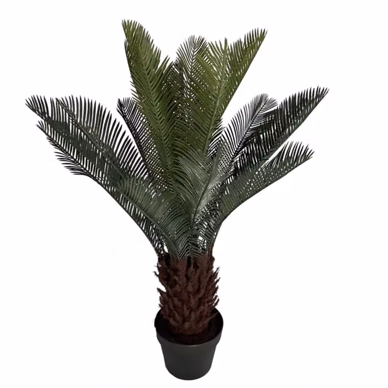 Planta artificial Cyca verde de Vinta Home con maceta, Altura: 125 cm