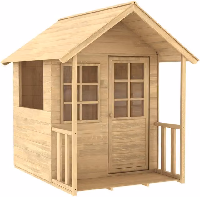 Cabaña de juegos para niños TP Toys en madera color marrón