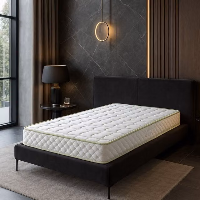 Colchón Nuits d'Or de Espuma Fría con Almohada de Viscoelástica, Blanco, An/P/Al: 90 x 190 x 21 cm