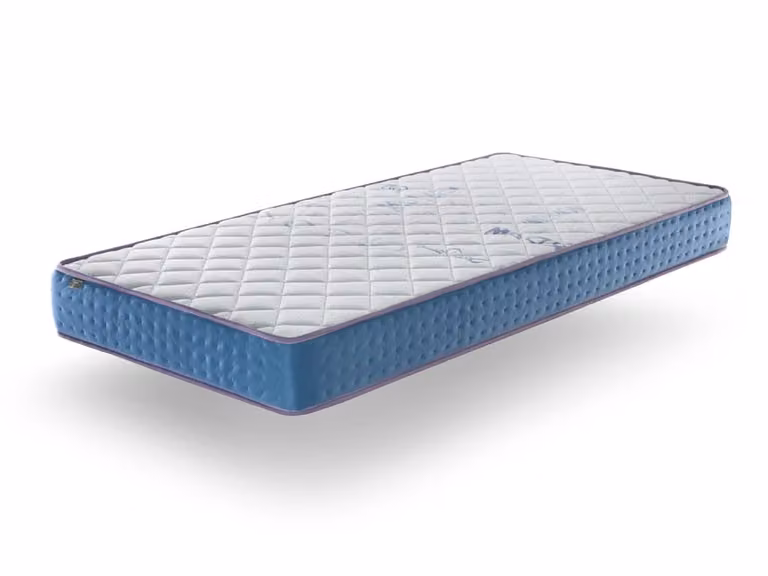 Colchón de muelles ensacados Dormissimo Ryo Spring para niños, color azul, An/P/Al: 80 x 190 x 18 cm