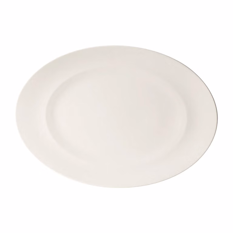 Plato ovalado de porcelana Villeroy & Boch For Me blanco de 41 cm