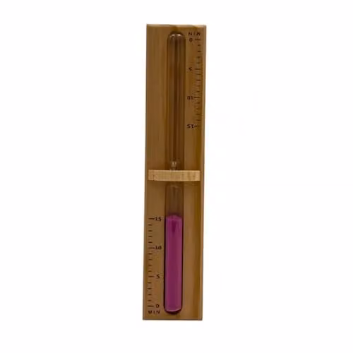 Reloj de arena para sauna Desineo de madera de pino macizo en color marrón