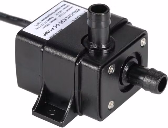 Bomba de agua y aceite Anself Mini sin escobillas DC12V ultra silenciosa e impermeable para fuentes y acuarios, color negro, 240 L/h, 5 W y altura de elevación de 3 m