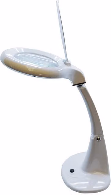 Flexo LED F-bright con lupa de aumento 3x/12x, 4W, 6500K, blanco