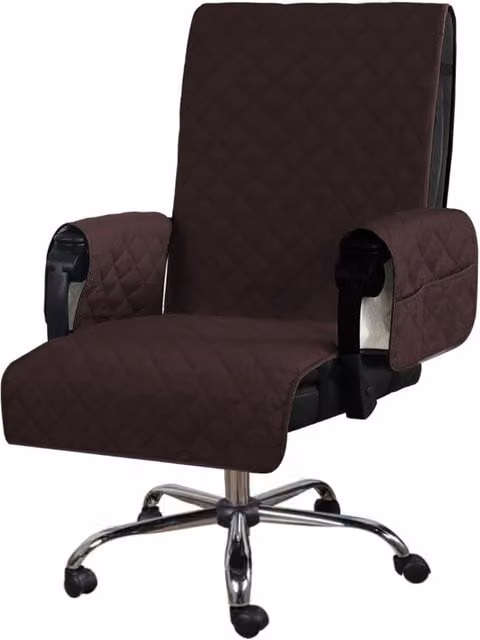 Funda Antideslizante para Sillón Reclinable XISRENS con Reposabrazos, Repelente al Agua, Microfibra de Poliéster, Color Marrón