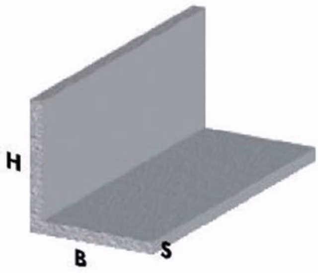 Perfil de aluminio angular Profilo color plata de la marca ARCANSAS, An/P/Al: 1,5 x 1,5 x 100 cm
