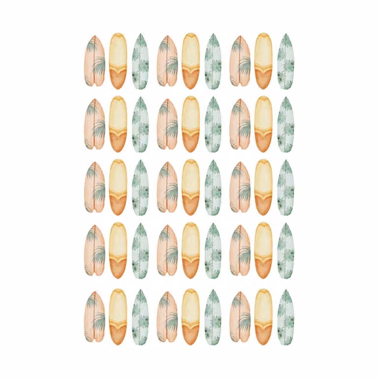 Stickers decorativos adhesivos Nicolasito con diseño abstracto multicolor de estilo summer para pared