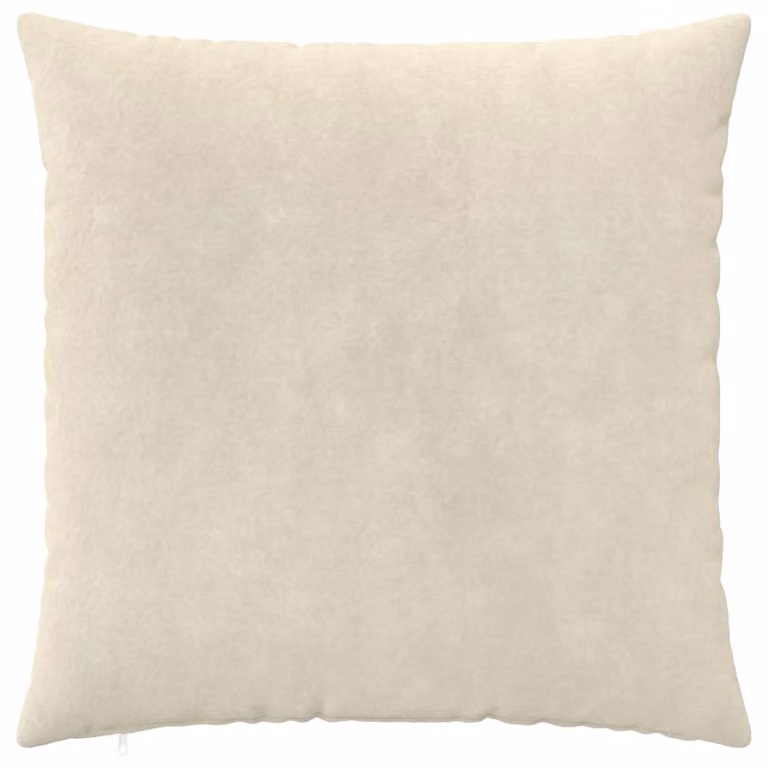 Set de 2 fundas de almohada HEERLEN de vidaXL en color beige, de microfibra y forma cuadrada, 70 x 70 cm