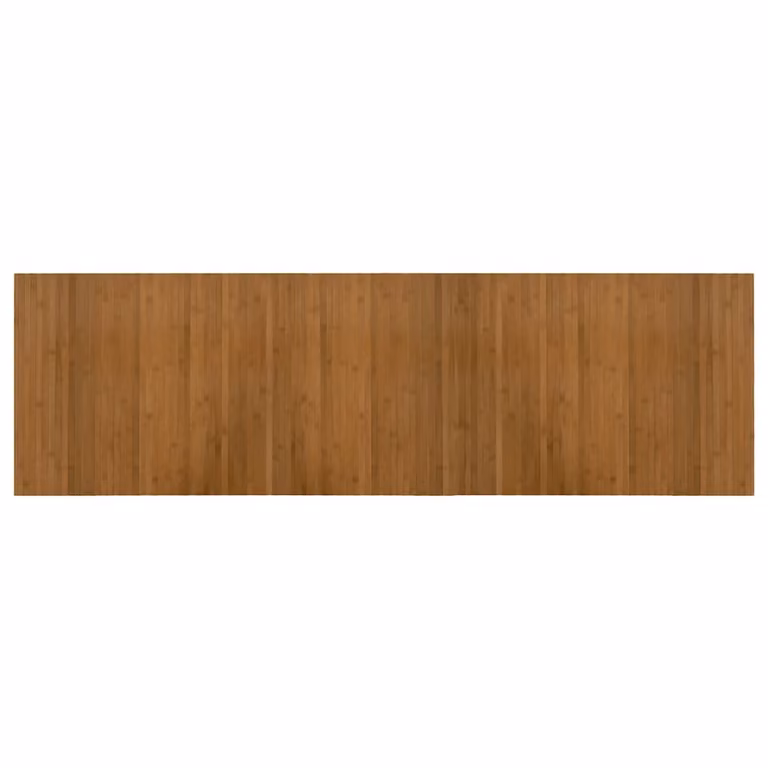 Alfombra rectangular de bambú y polipropileno vidaXL color marrón, antideslizante, An/P: 60 x 200 cm