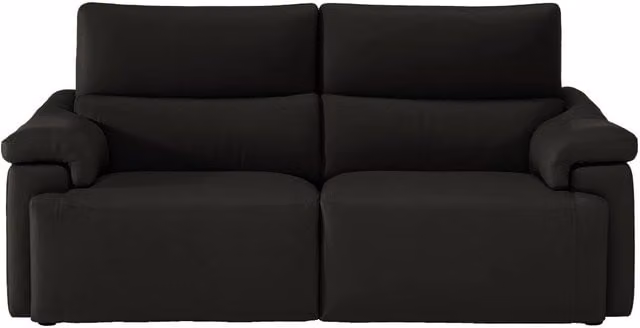 Sofá de piel de 2 plazas Jefferson de Natuzzi Editions en marrón o negro