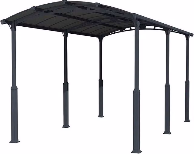 Carport individual Alpine de Palram en color antracita, An x Pr: 3,59 x 6,49 m