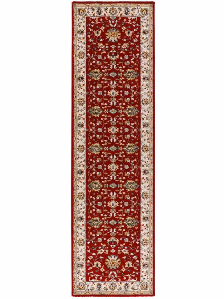 Alfombra de pasillo Atticgo Classic de estilo oriental en color rojo, An/P: 67 x 250 cm