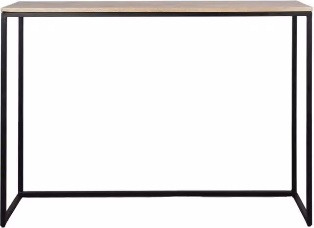 Consola Constantin de MISTERWILS FURNITURE FOR FREE SOULS en madera de mango y metal color marrón y negro An/P/Al: 120 x 30 x 87 cm