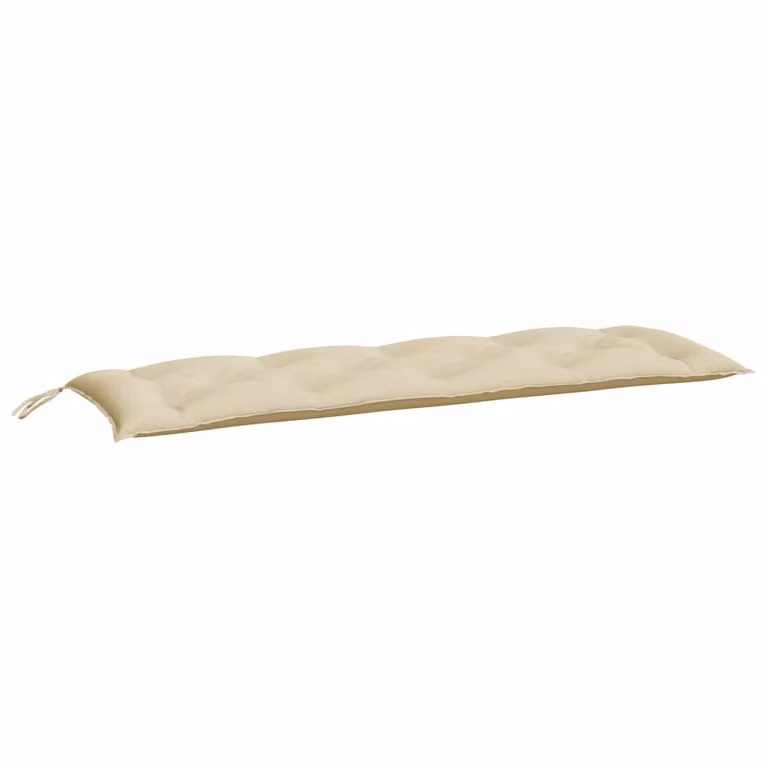 Set de 2 cojines para banco de jardín vidaXL en tela Oxford beige, An/P/Al: 150 x 50 x 7 cm