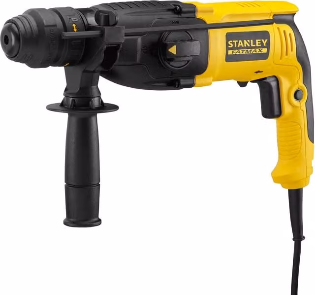 Martillo picador SDS+ Stanley Fatmax SFMEH210K-QS de 800W y 2,4J en color amarillo
