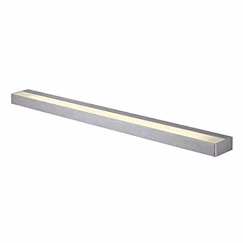 Luminaria de superficie de pared LED SLV SEDO 21 rectangular en aluminio y cristal, luz blanca cálida 3000K, 30W y 2500 lm, color gris