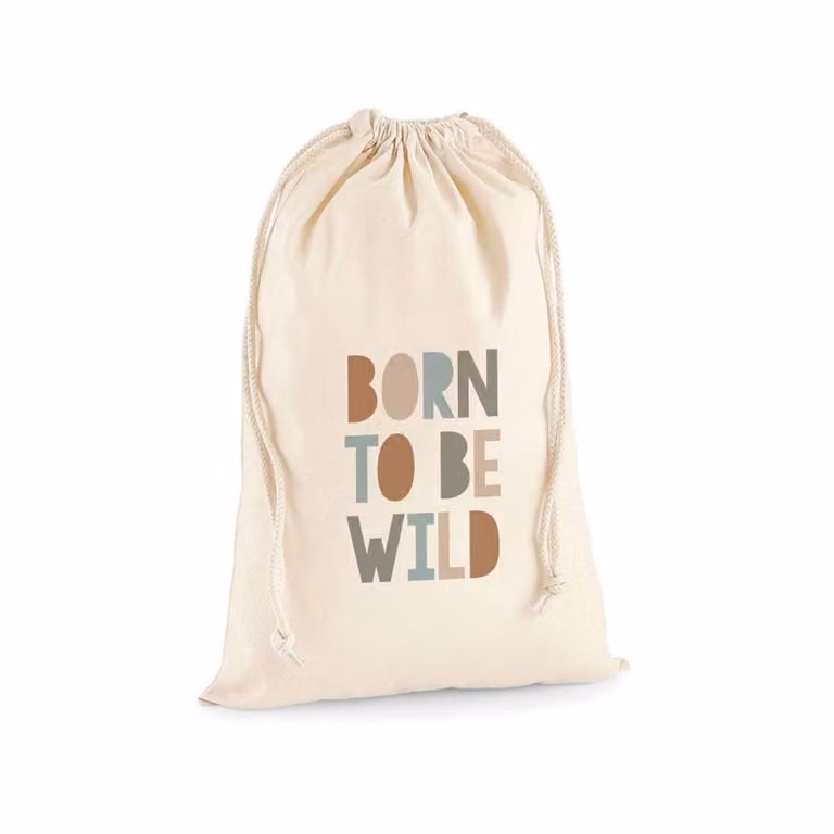 Bolsa de almacenaje de algodón multicolor Nicolasito para niños An/Al: 70 x 55 cm