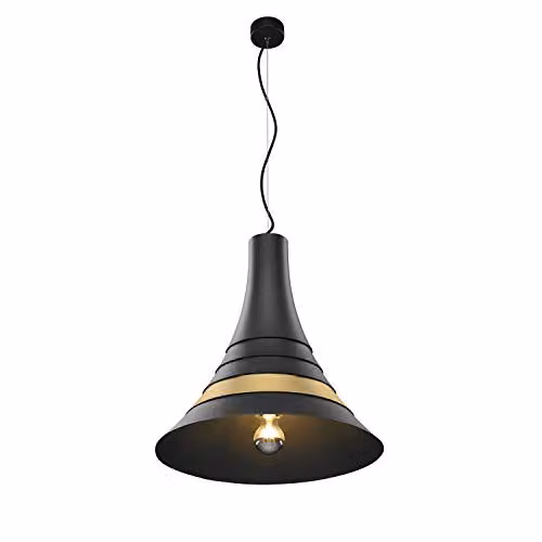 Lámpara colgante SLV BATO 45 PD en color oro y latón para interior con casquillo E27 y potencia máxima de 60W