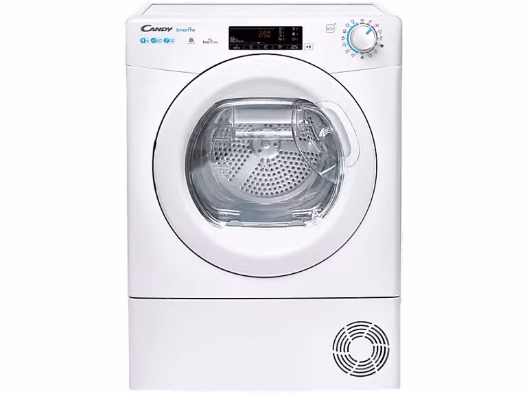 Secadora de bomba de calor Candy Smart Pro CSOE H9A2TE-S, 9 kg, con Wi-Fi y control por App, Blanco