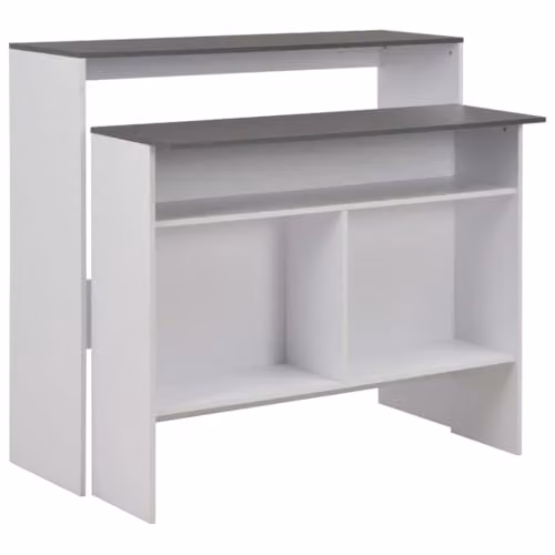 Mesa de comedor moderna Helloshop26 de madera, color blanco, An/P/Al: 120 x 76 x 75 cm