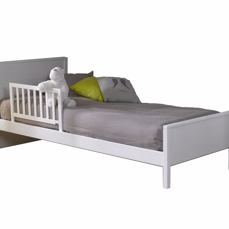 Barrera de cama rígida ID Kids en madera y metal color blanco An/P/Al: 70 x 40 x 40 cm