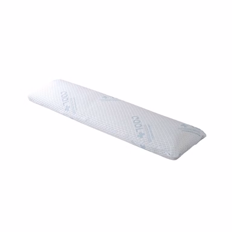 Almohadón viscoelástico Reca Bedding blanco con funda desenfundable de jacquard, transpirable y antibacterial, An/P/Al: 80 x 40 x 12 cm