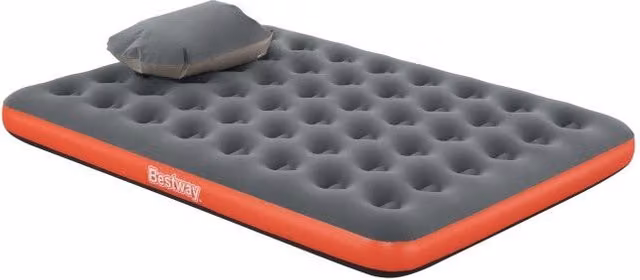 Colchón inflable Bestway para 2 personas en gris y rojo, An/P/Al: 203 x 183 x 22 cm