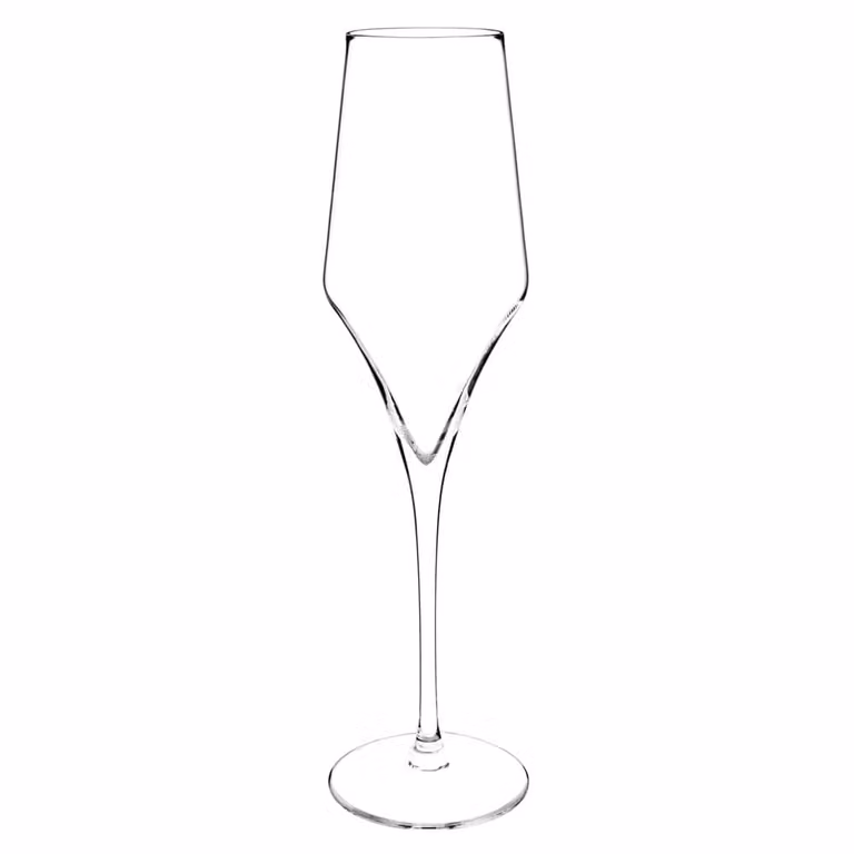 Copa de champán de cristal transparente ARAM