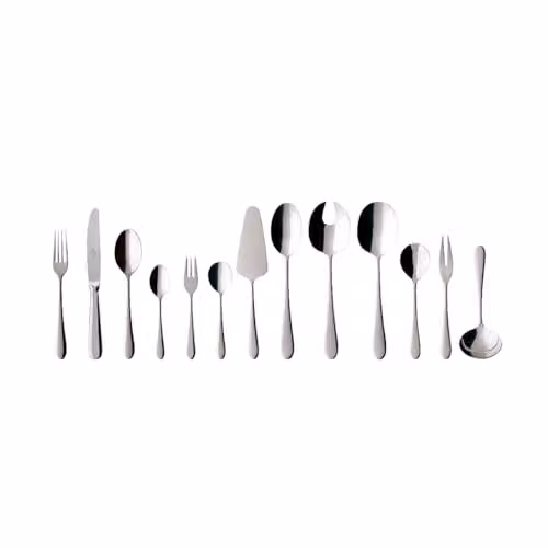Set de cubiertos Oscar de Villeroy & Boch en acero inoxidable color plata, 68 piezas para 12 personas, apto para lavavajillas