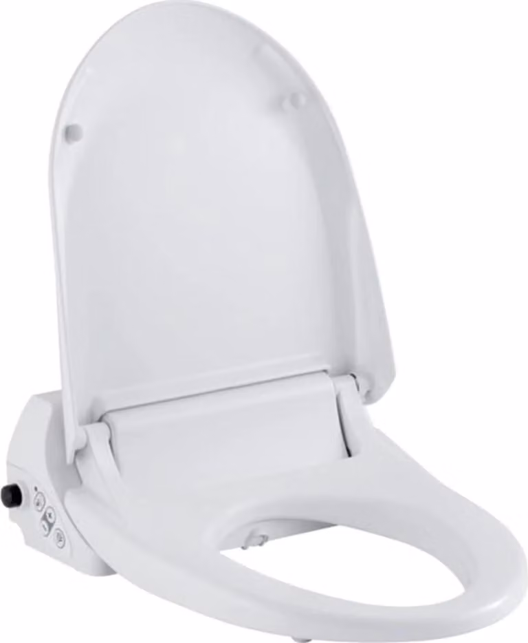 Sistema de bidé integrado Geberit AquaClean 4000 con cierre suave en color blanco