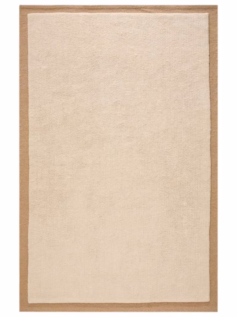 Alfombra de lana rectangular Benuta en color beige para adultos An/P: 120 x 170 cm