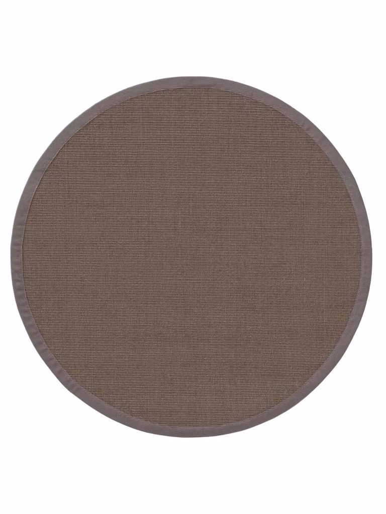 Alfombra redonda de sisal y yute Benuta en color gris, Diámetro: 150 cm