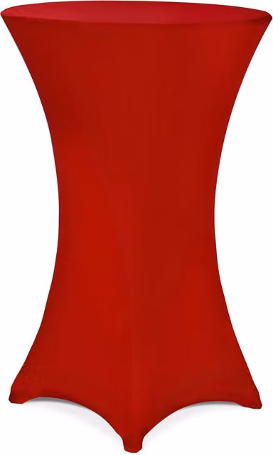 Funda elástica para mesa de pie tipo bistro Detex en color rojo, Diámetro: 80 cm