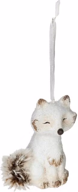 Figura decorativa de cerámica con estampado animal y piel de Feeric Lights & Christmas en blanco y multicolor