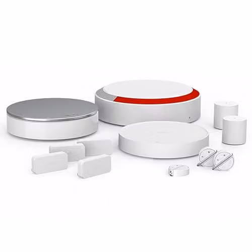 Alarma para el hogar inalámbrica Somfy Home Alarm Essential Plus Integral en color blanco, compatible con Alexa, Google Assistant y Tahoma mediante conexión WiFi y aplicación inteligente