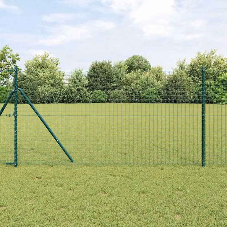 Anclaje de suelo Syfax para valla de malla de acero verde de 25 x 120 cm