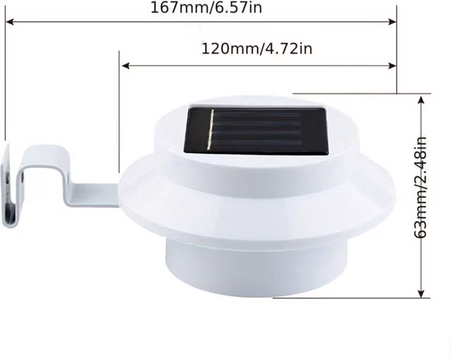 Farola Solar LED Elle Blanca para Senderos y Jardín con Diseño Moderno y Montaje en Superficie