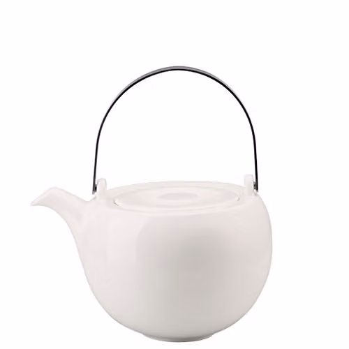Tetera Rosenthal Brillance de porcelana blanca de 3 piezas