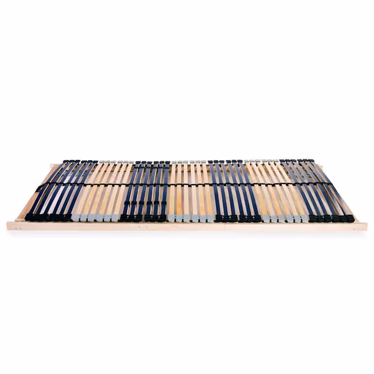 Somier de láminas de madera vidaXL con 42 listones y 7 zonas de apoyo, An/P: 70 x 200 cm