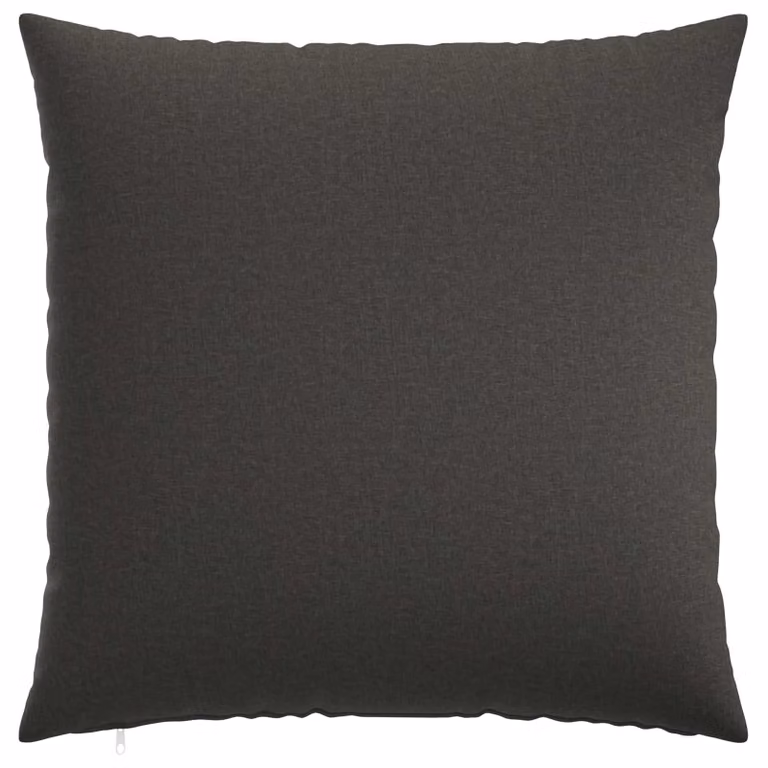 Set de 6 fundas de almohada vidaXL HEERLEN en gris oscuro, diseño moderno y cuadrado, 70 x 70 cm