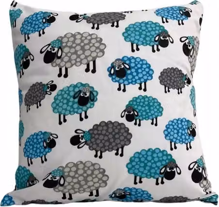 Funda de almohada infantil Jaśka de Doratex con diseño de animales en algodón, multicolor, 40 x 40 cm