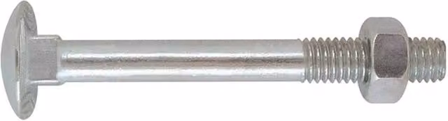 Tornillo de cabeza redonda galvanizado de acero FRIULSIDER de 8 x 25 mm color plata