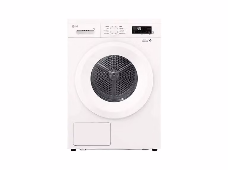 Secadora con bomba de calor LG RHX1009NWH de 9 kg, Inteligencia Artificial, Dual Inverter, Wi-Fi y ThinQ, Blanco marfil
